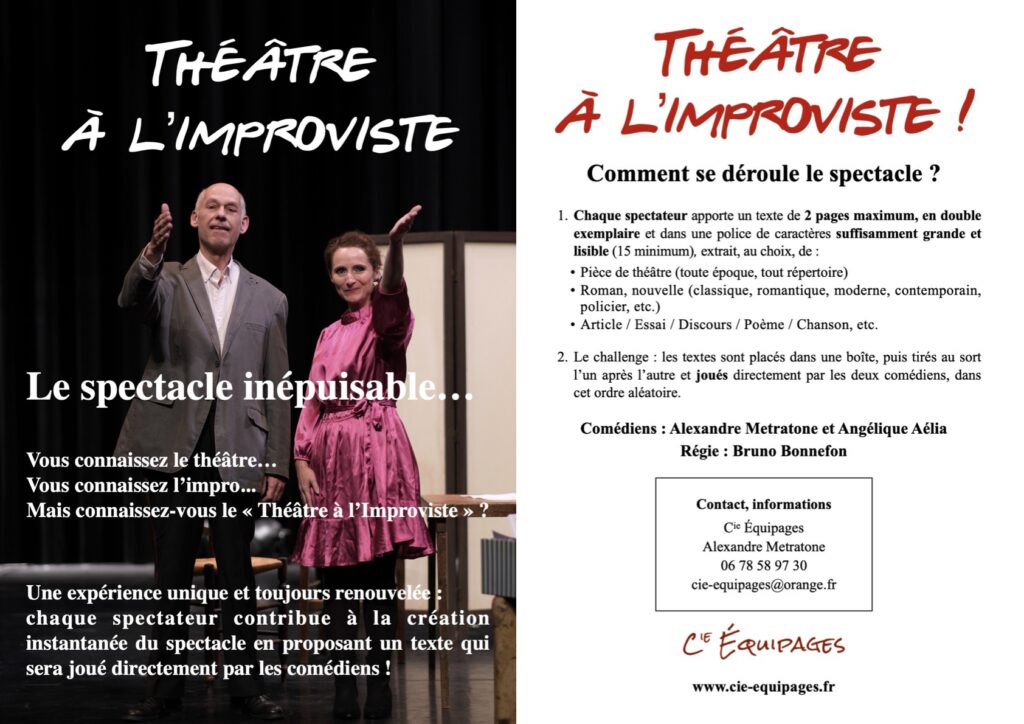 Théâtre à l'improviste ! @ Atelier de peintre à Saint-Jean-d'Angély | Saint-Jean-d'Angély | Nouvelle-Aquitaine | France